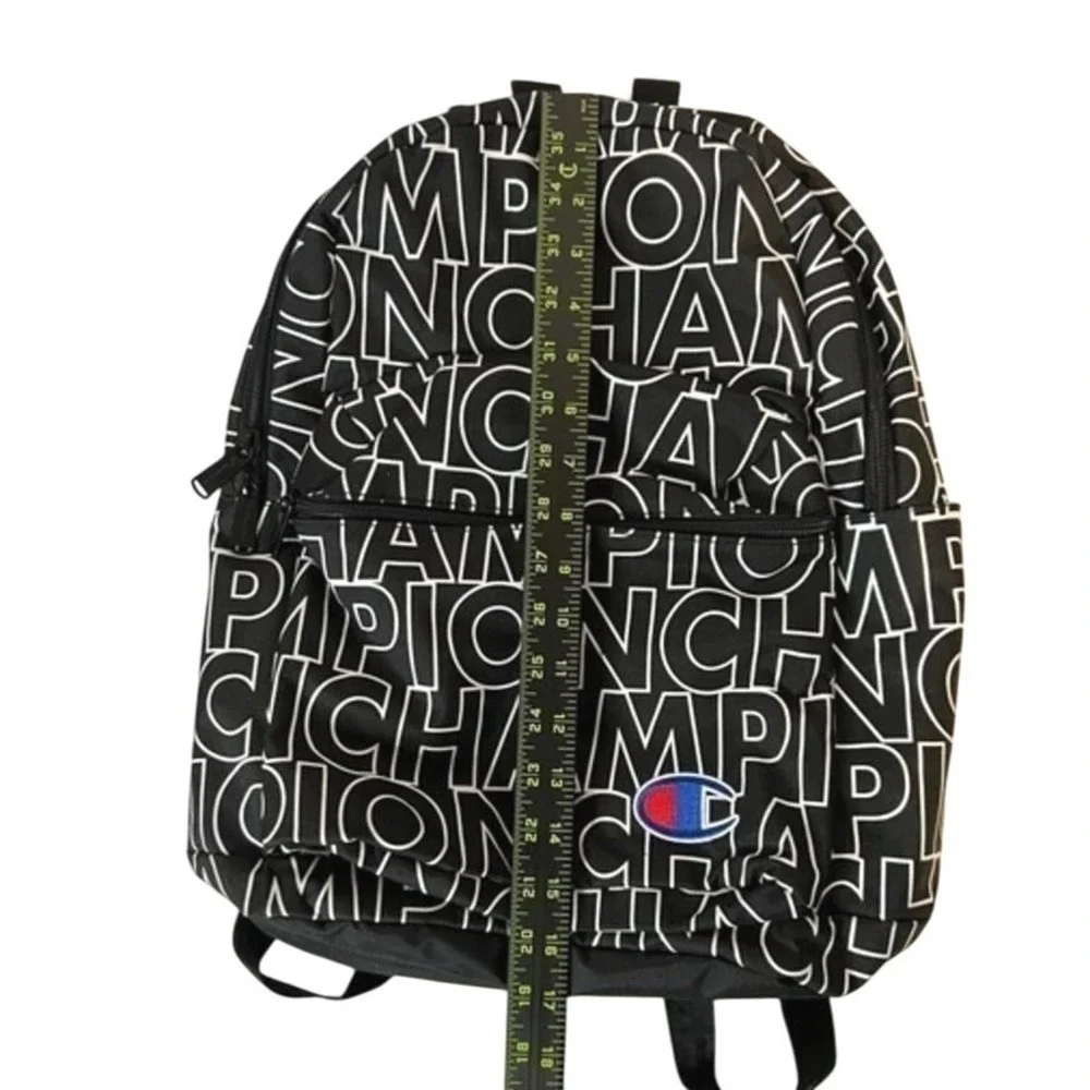Champion Large Backpack Embroidered C Multi Zipper Pockets Padded Straps College